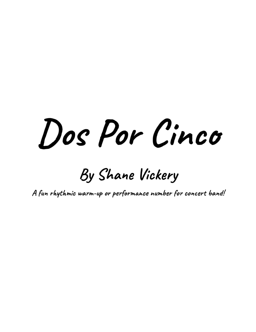 Dos Por Cinco Concert Band scores gallery preview page 1