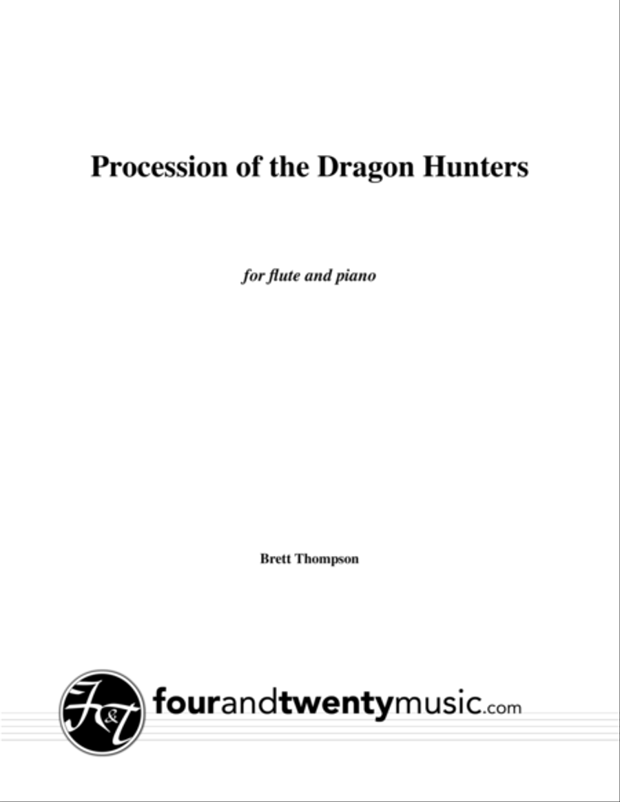 Procession of the Dragon Hunters, for flute and piano Flute Solo scores gallery preview page 1