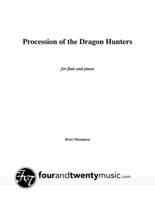 Book cover for Procession of the Dragon Hunters, for flute and piano