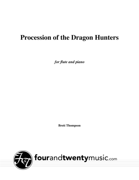 Procession of the Dragon Hunters, for flute and piano image number null