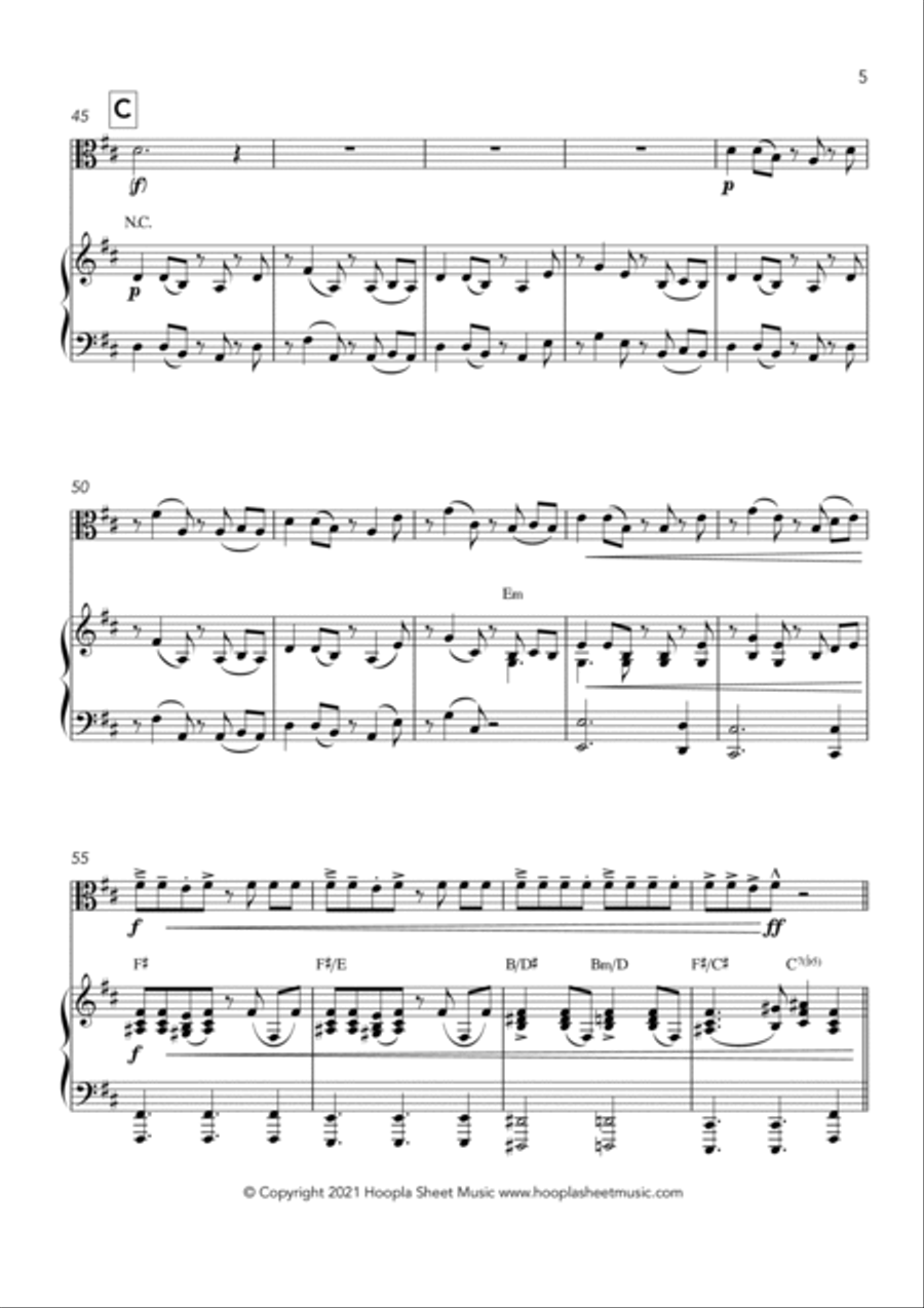 Jazzy Christmas Medley Viola Solo scores gallery preview page 5