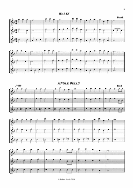 Jingle Bells - "jazz" (Flute trio and duet versions)