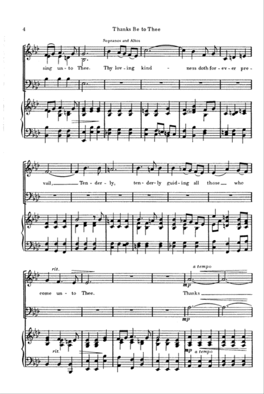 Thanks Be to Thee Thanks Be to Thee 3-Part scores gallery preview page 4