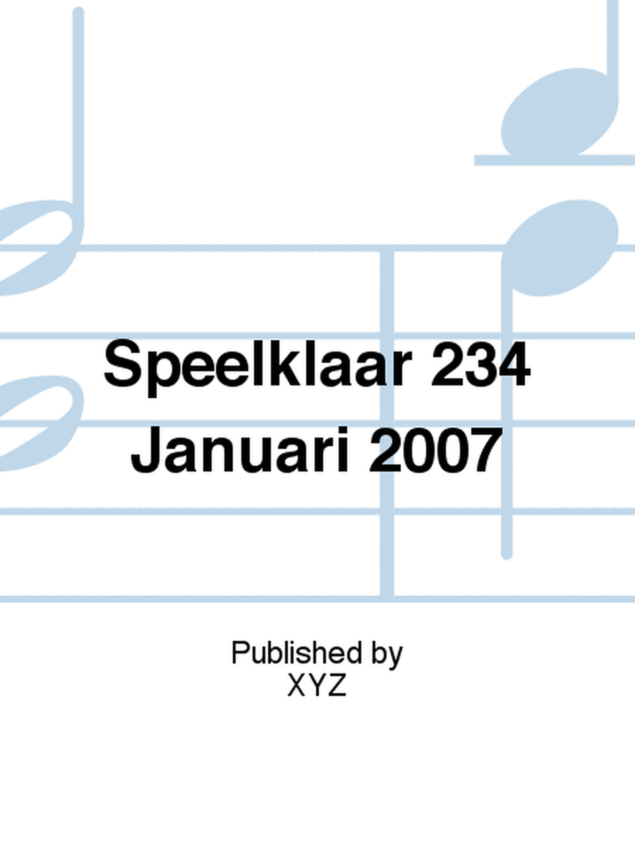 Speelklaar 234 Januari 2007
