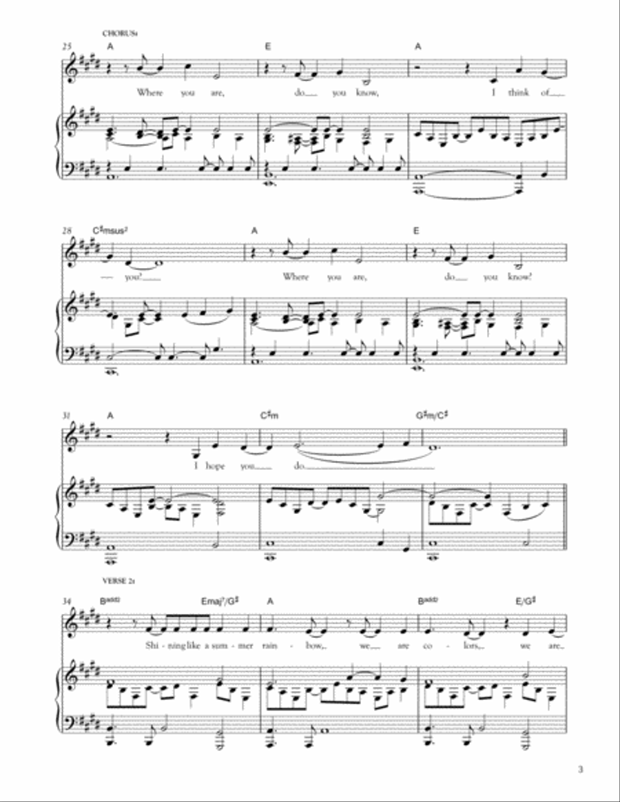 Where You Are Voice scores gallery preview page 3
