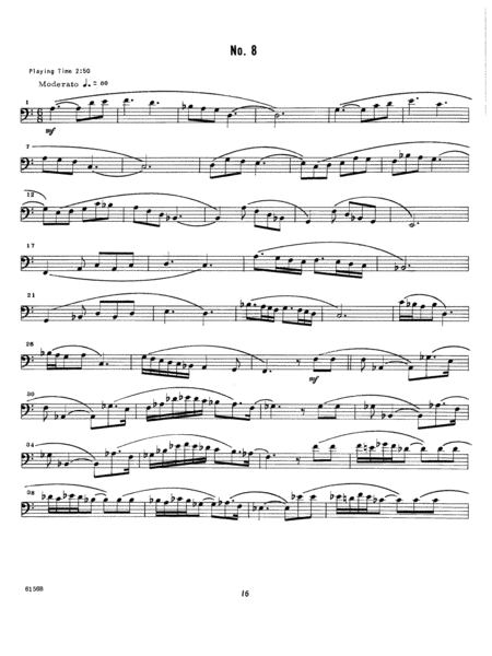 Unaccompanied Solos For Bass Trombone, Volume 1
