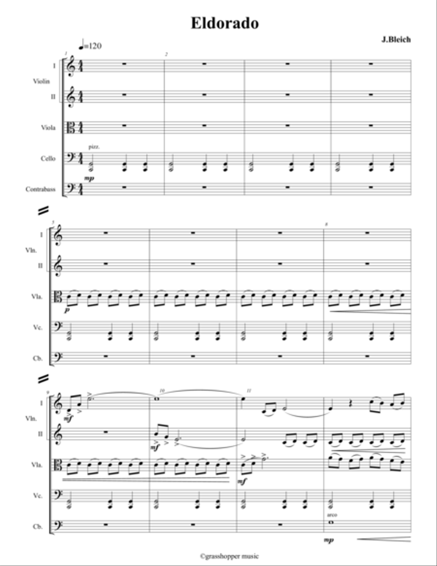 Eldorado Eldorado String Orchestra scores gallery preview page 1