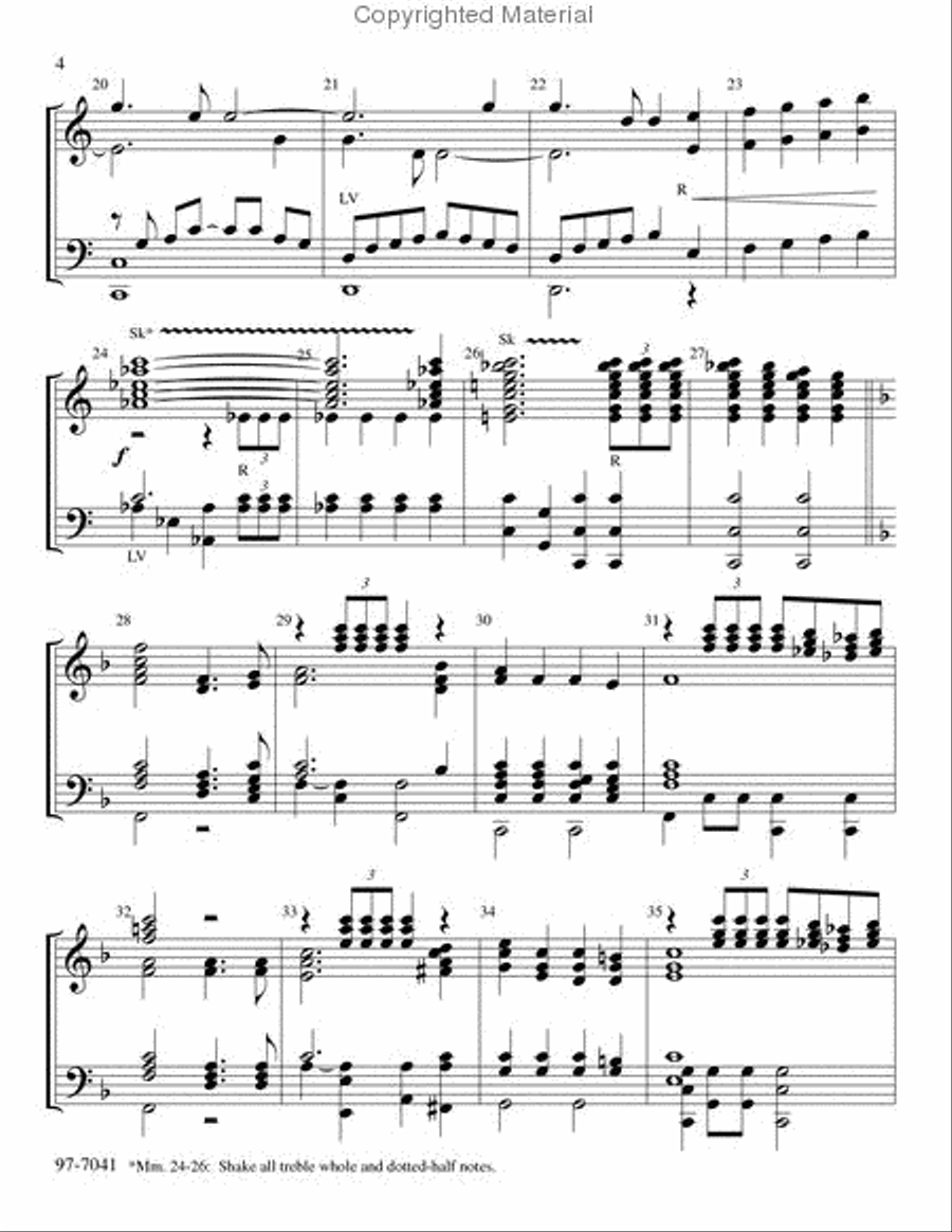 Patriotic Praise Handbell Choir scores gallery preview page 3