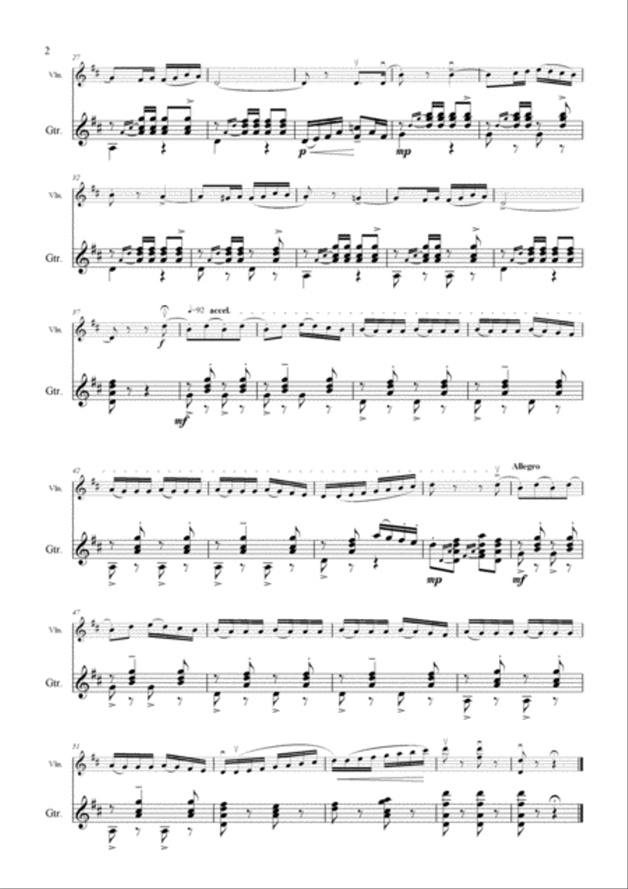 Neapolitan Song Neapolitan Song String Duet scores gallery preview page 2