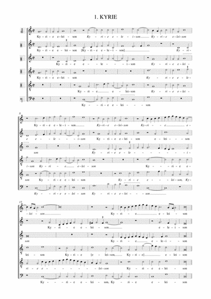 Mass for 6 Voices (c.1585-87) from cod. 34 of the Archivio musicale della Santa Casa di Loreto