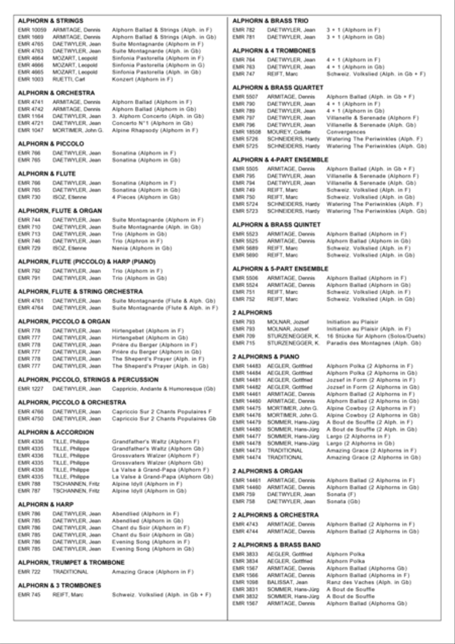 Alphorn Serenade Drums scores gallery preview page 6