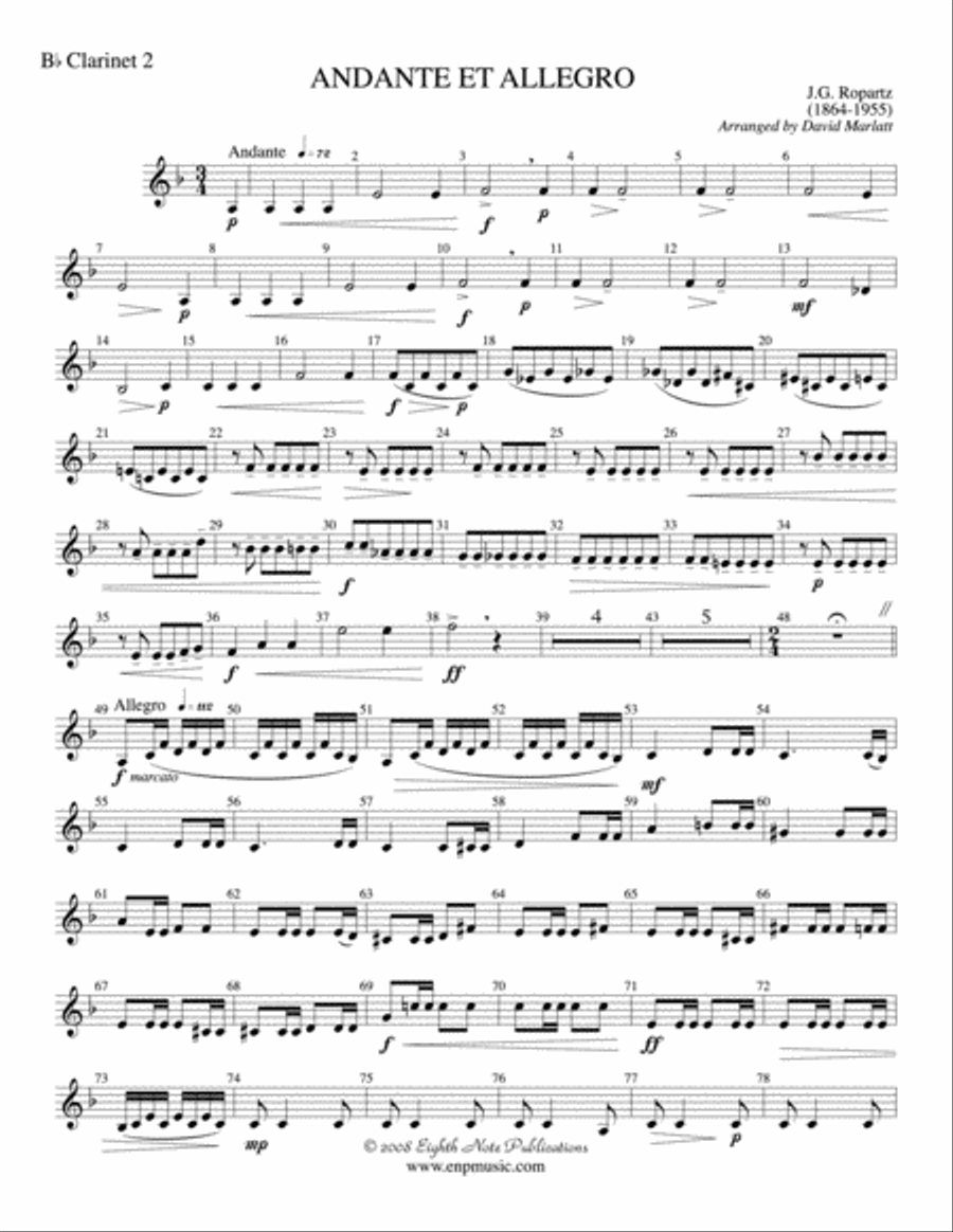 Andante et cheap allegro trumpet