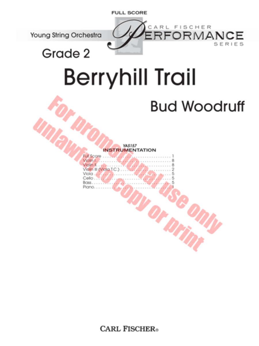 Berryhill Trail String Orchestra scores gallery preview page 2