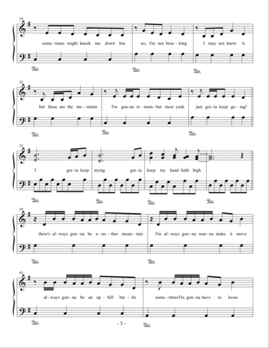 The Climb The Climb Voice scores gallery preview page 3