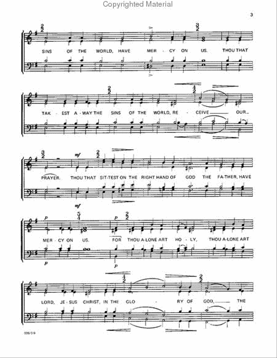 Glory to God in the Highest 4-Part scores gallery preview page 4