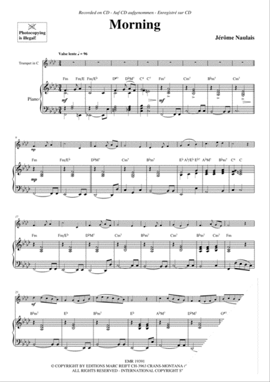 Morning Trumpet Solo scores gallery preview page 4