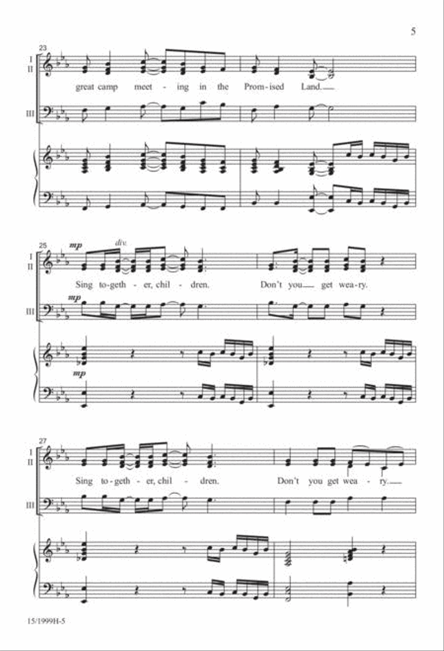 I Hear America Singing I Hear America Singing 3-Part scores gallery preview page 5