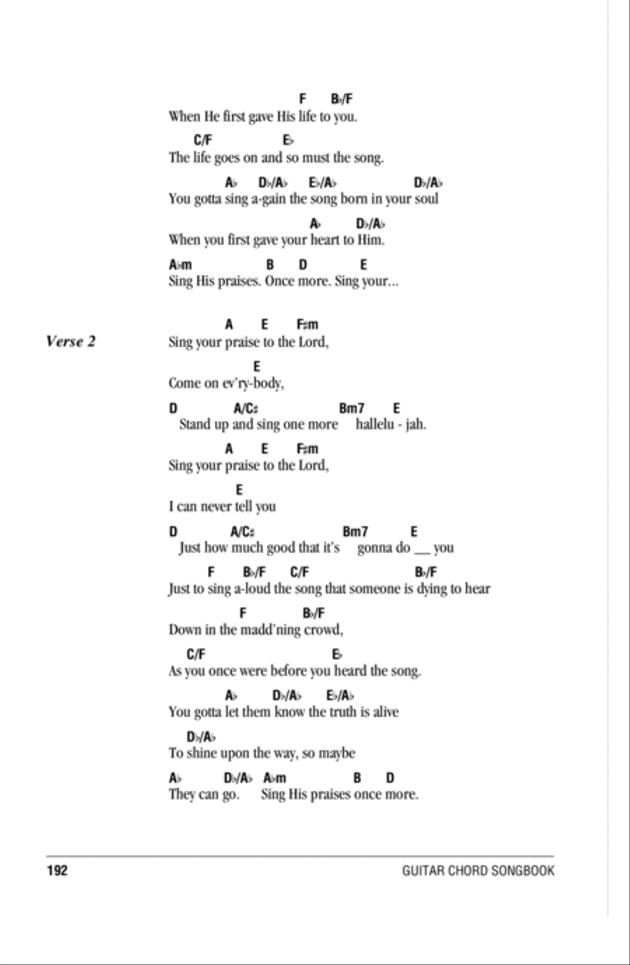 Sing Your Praise To The Lord Acoustic Guitar scores gallery preview page 2