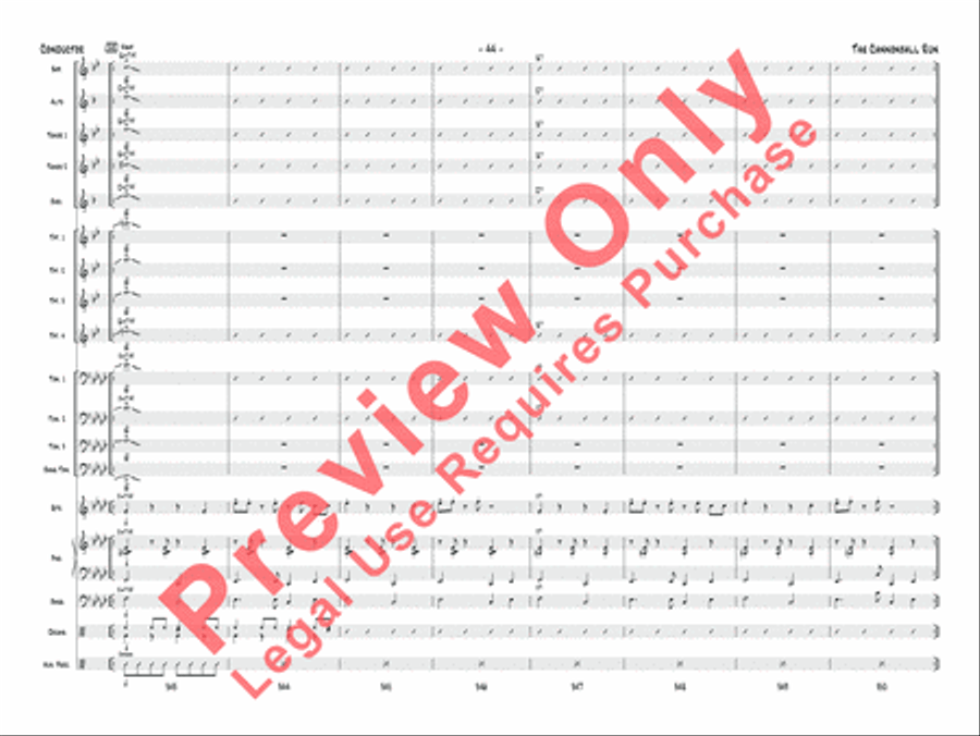 The Cannonball Run Jazz Ensemble scores gallery preview page 45