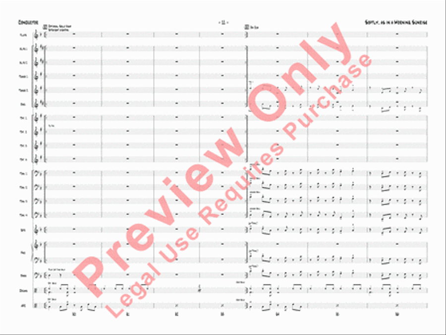 Softly, as in a Morning Sunrise Jazz Ensemble scores gallery preview page 14