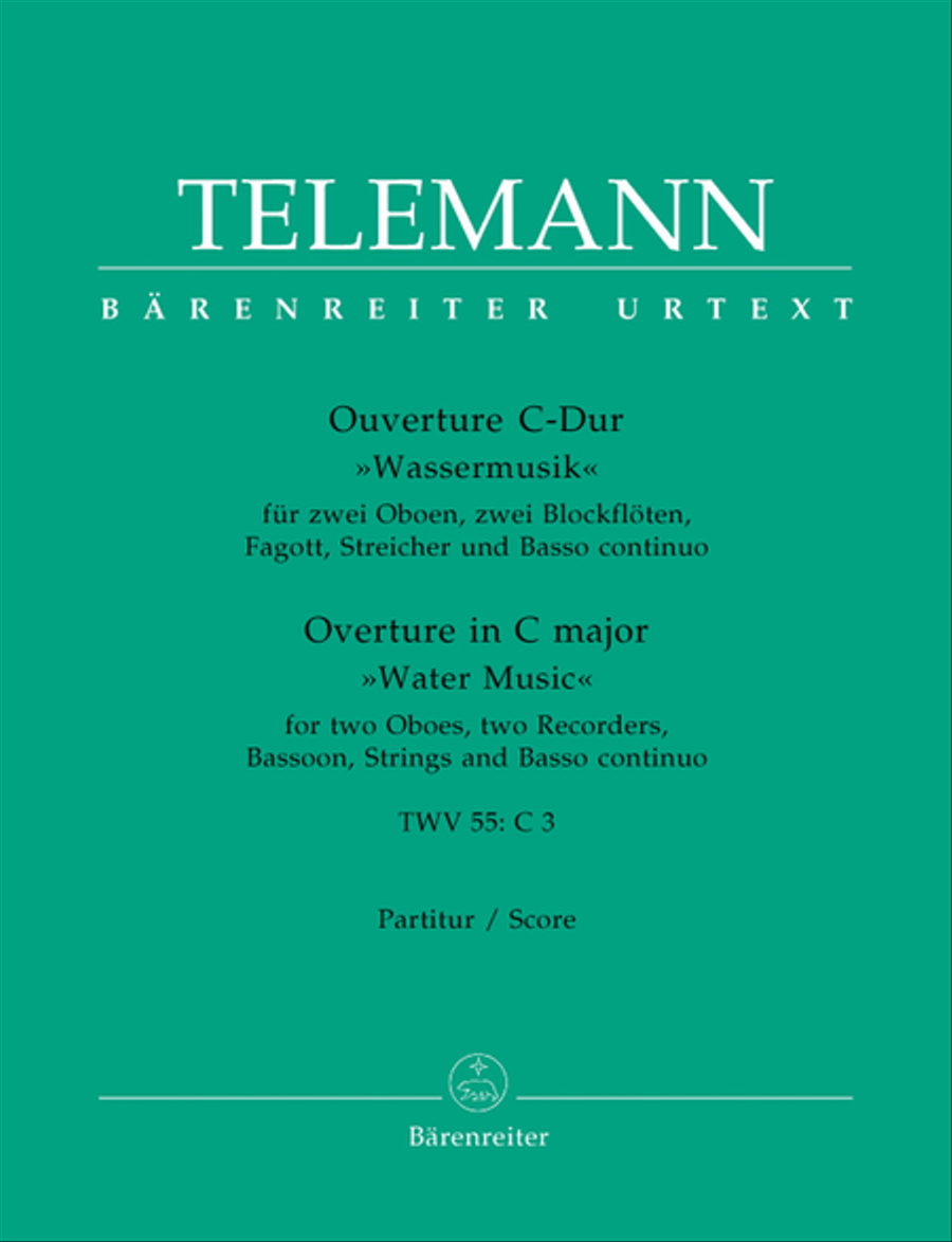Ouverture C major TWV 55:C3 'Wassermusik' Orchestra scores gallery preview page 1