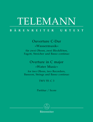 Book cover for Ouverture C major TWV 55:C3 'Wassermusik'