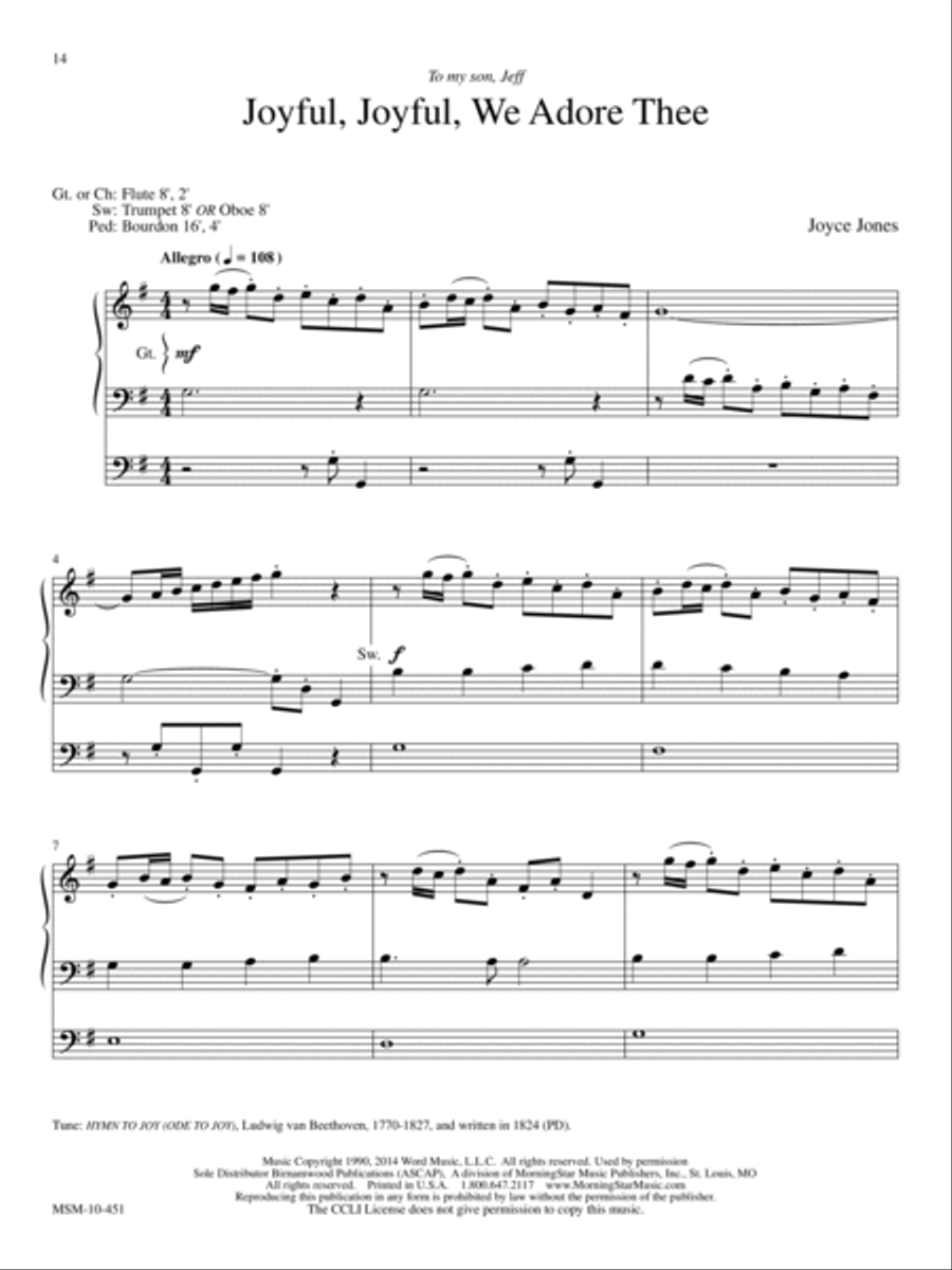 The Promised Land: Five Hymn Arrangements for Organ Organ Solo scores gallery preview page 5