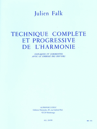 Book cover for Complete And Progressive Harmony Technique