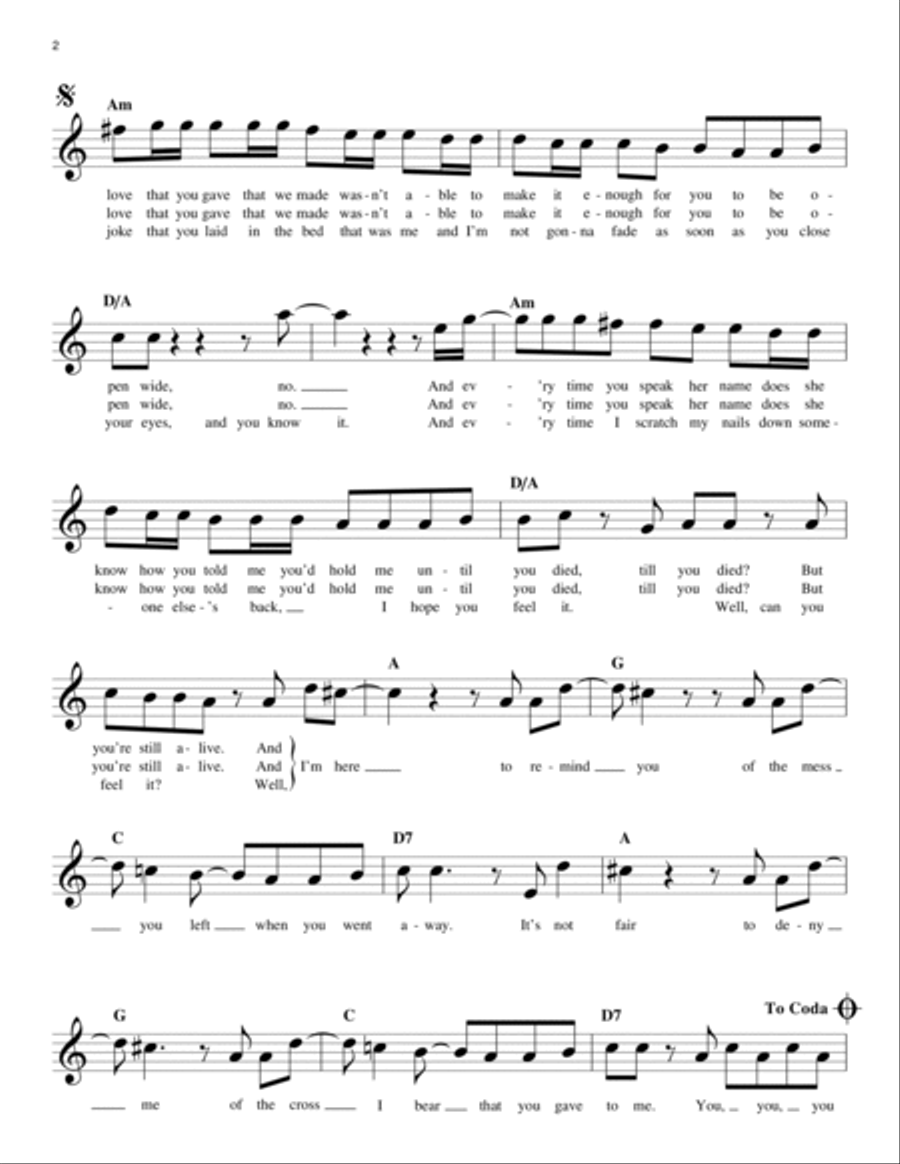 You Oughta Know Guitar scores gallery preview page 2