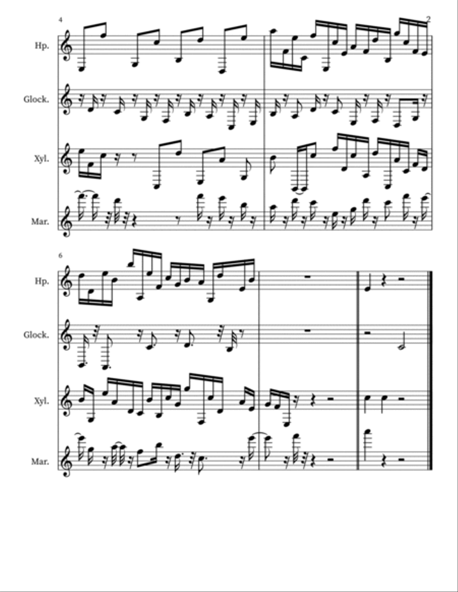 Confection 123 Percussion scores gallery preview page 2