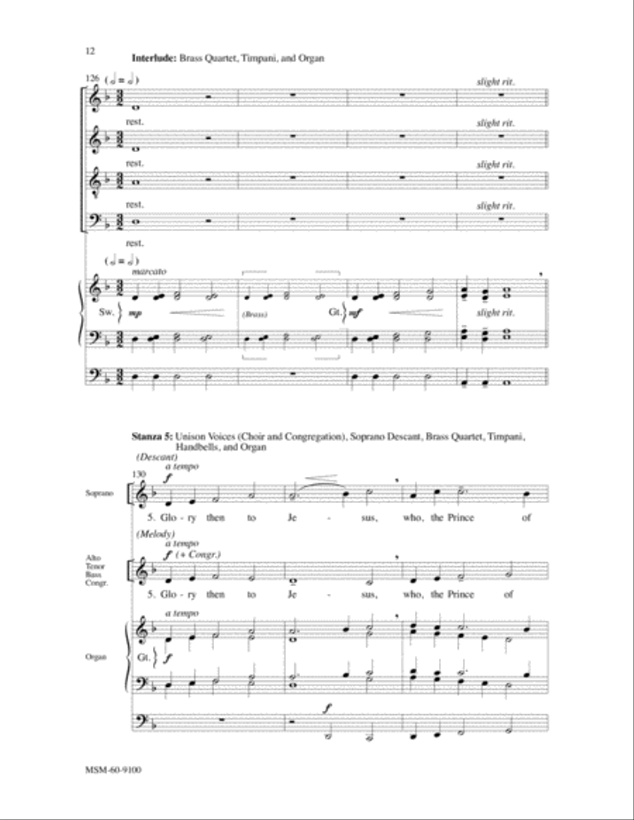 At the Name of Jesus 4-Part scores gallery preview page 8