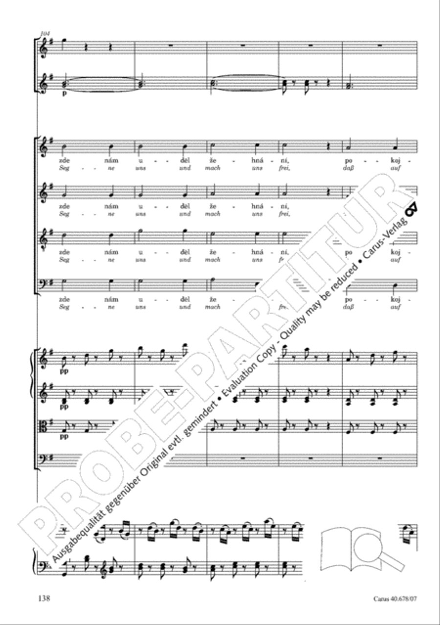 Missa pastoralis bohemica 4-Part scores gallery preview page 151