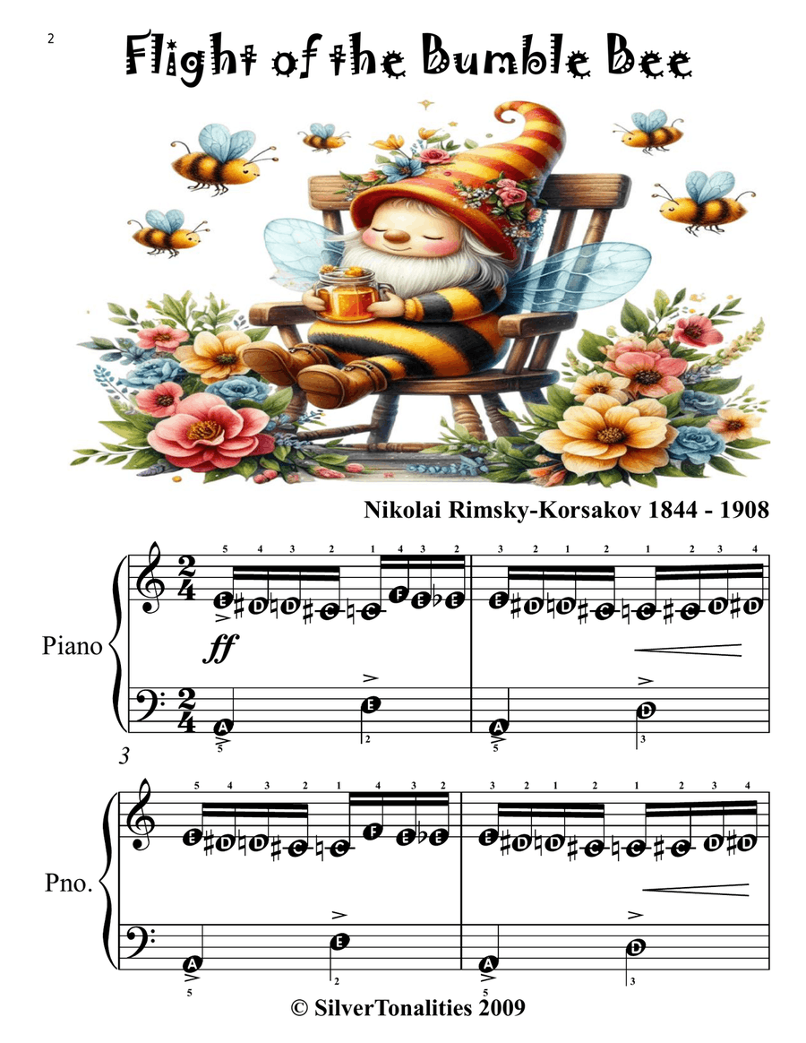 Learn to Play the Classics Flight of the Bumble Bee Edition Piano Method scores gallery preview page 5