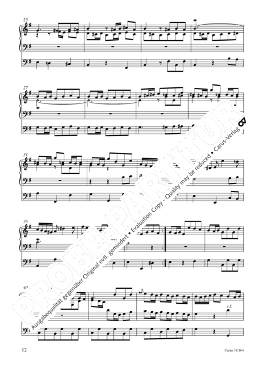 Krebs: Four Chorale Preludes Organ Solo scores gallery preview page 13