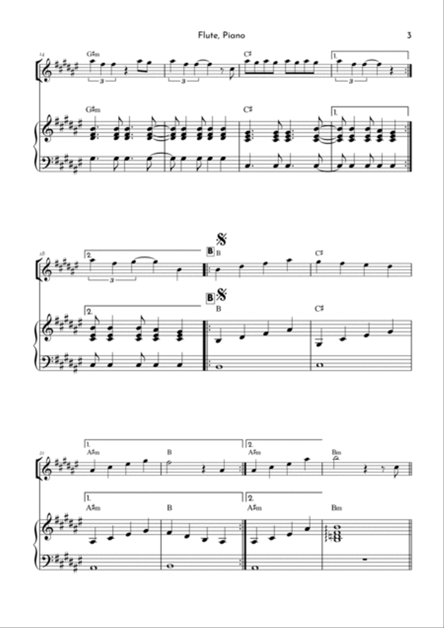 305 305 Flute Solo scores gallery preview page 3