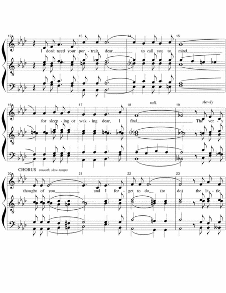 The Very Thought Of You A Cappella scores gallery preview page 2