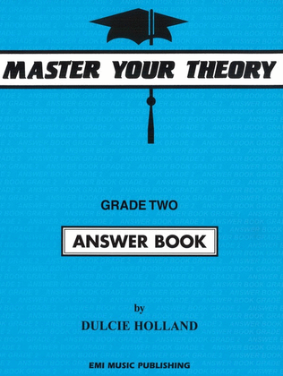 Book cover for Master Your Theory Answer Book 2