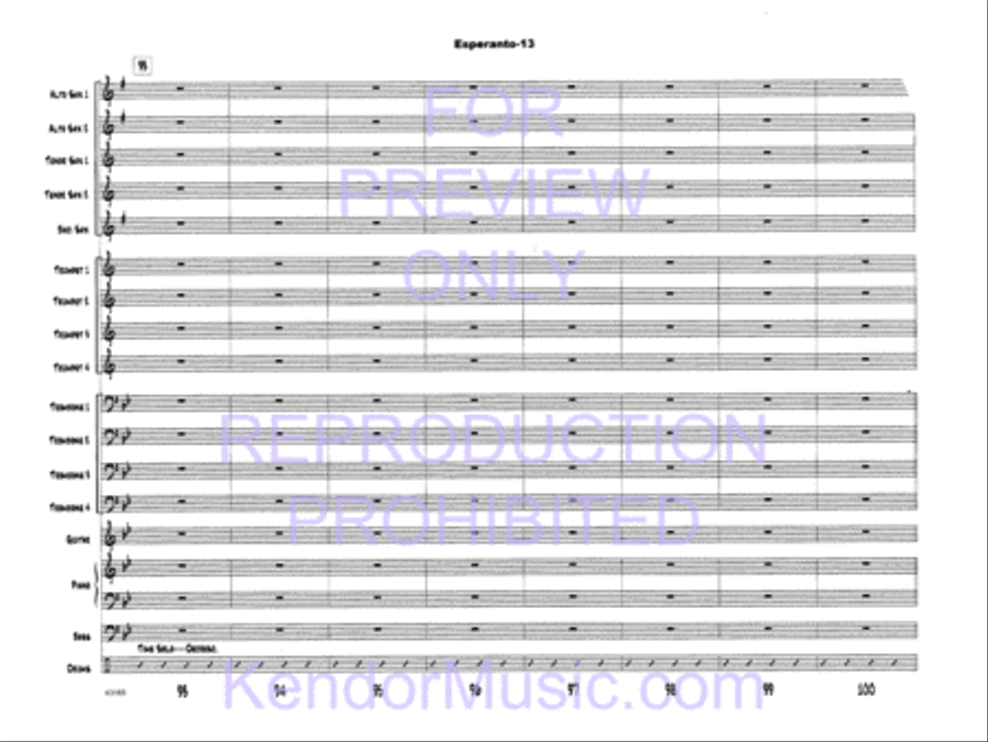 Esperanto Esperanto Jazz Ensemble scores gallery preview page 16