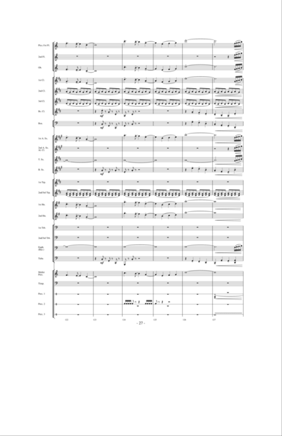 Of Honor and Valor Eternal Concert Band scores gallery preview page 26
