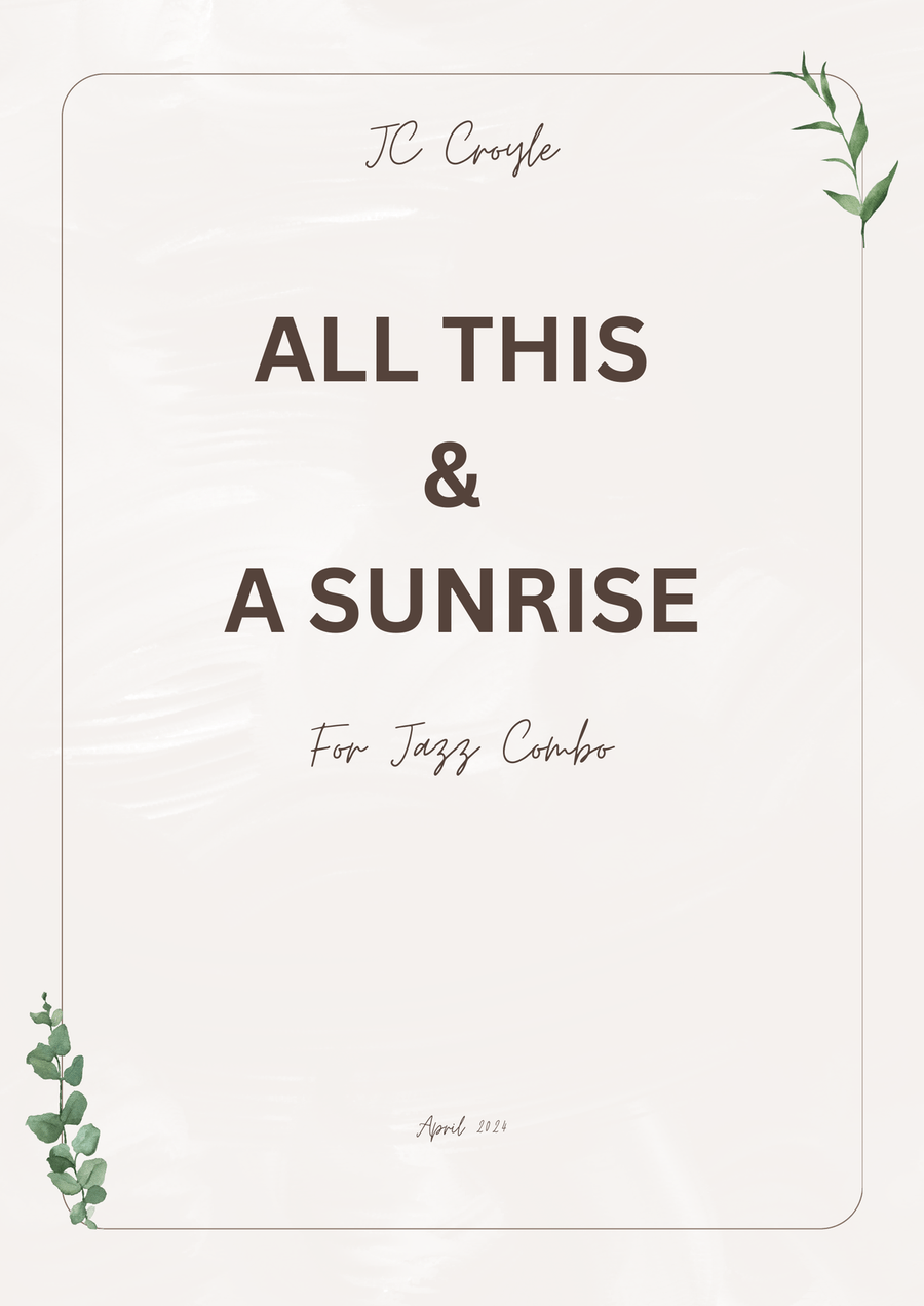 All This & a Sunrise Jazz Ensemble scores gallery preview page 1