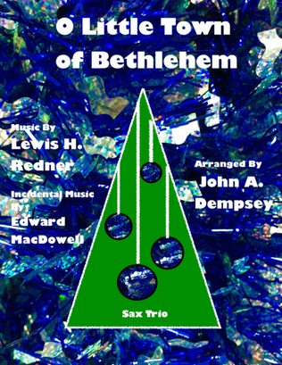O Little Town of Bethlehem (Sax Trio: ATB)