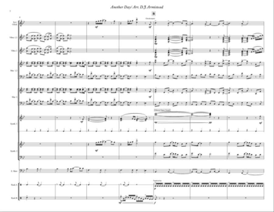 Another Day Percussion Ensemble scores gallery preview page 2