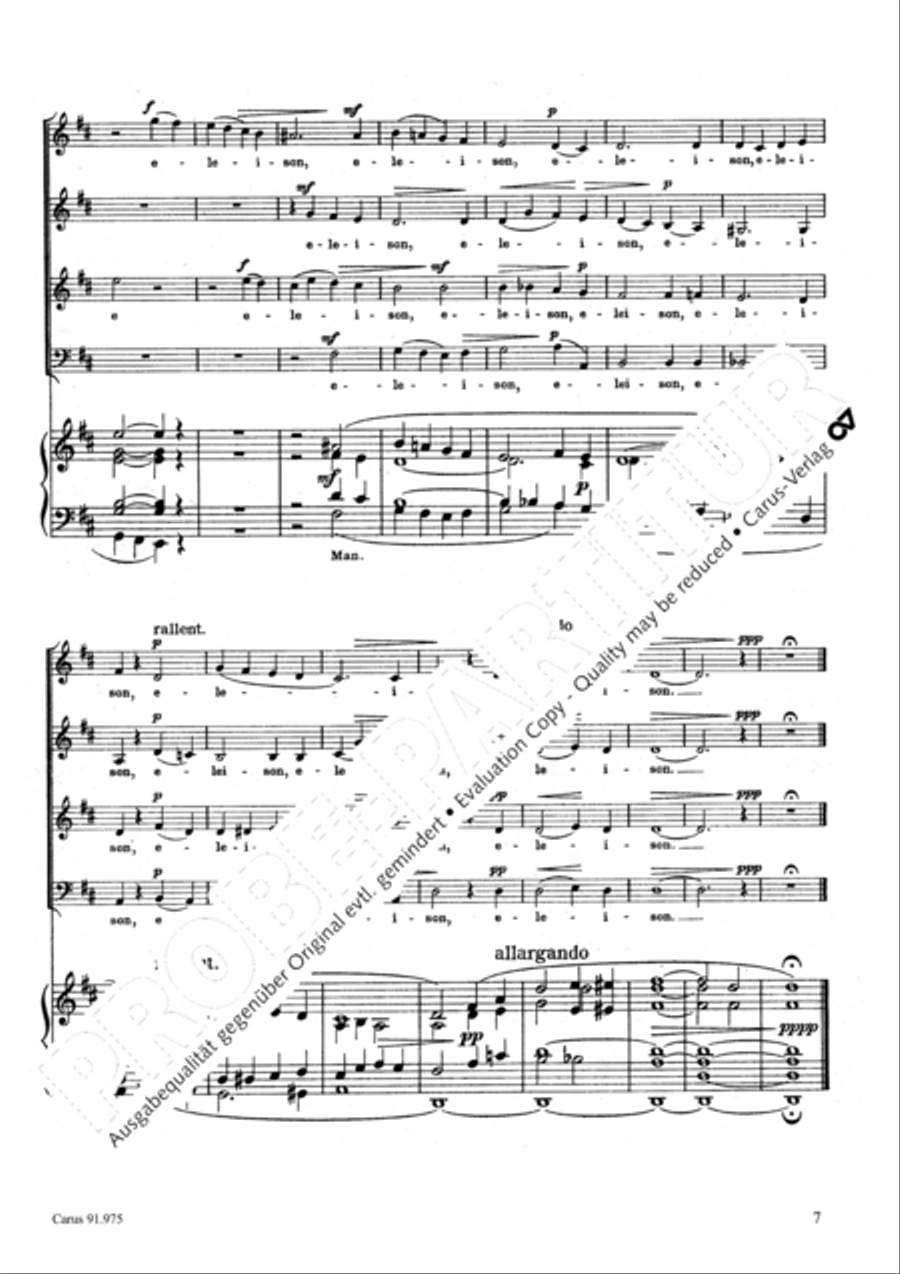 Missa pro pace 4-Part scores gallery preview page 10