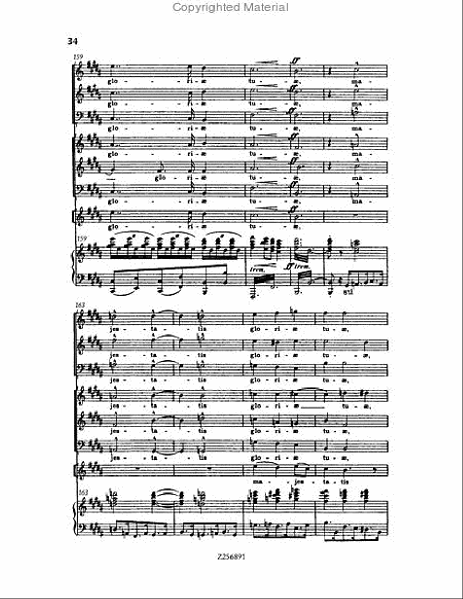 Te Deum, H 118 Choir scores gallery preview page 34