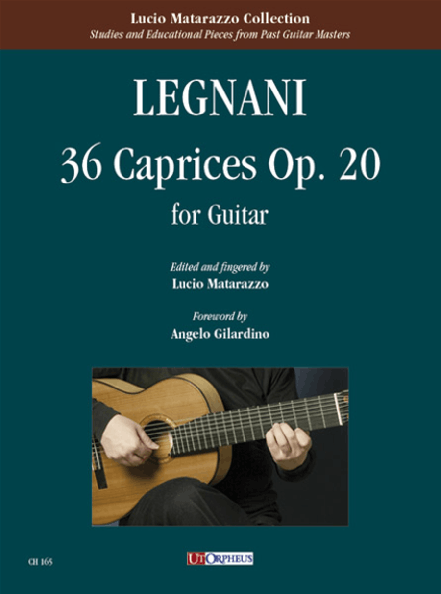 36 Caprices Op. 20 for Guitar. Foreword by Angelo Gilardino Acoustic Guitar scores gallery preview page 1