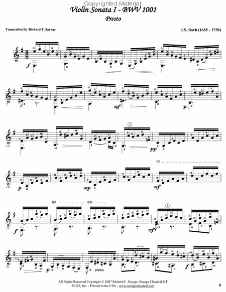 Selections from Bach's Violin Sonatas & Partitas