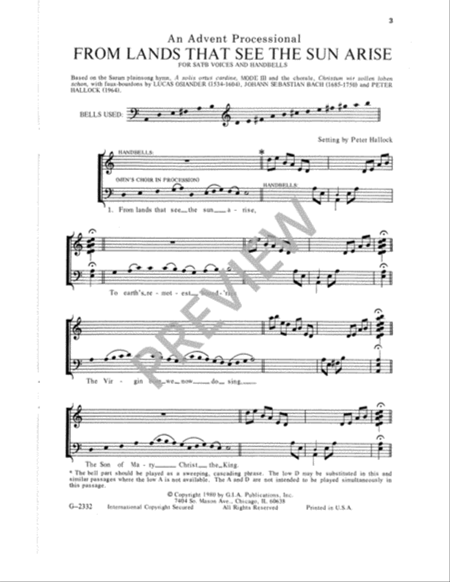 From Lands That See the Sun Arise 4-Part scores gallery preview page 4