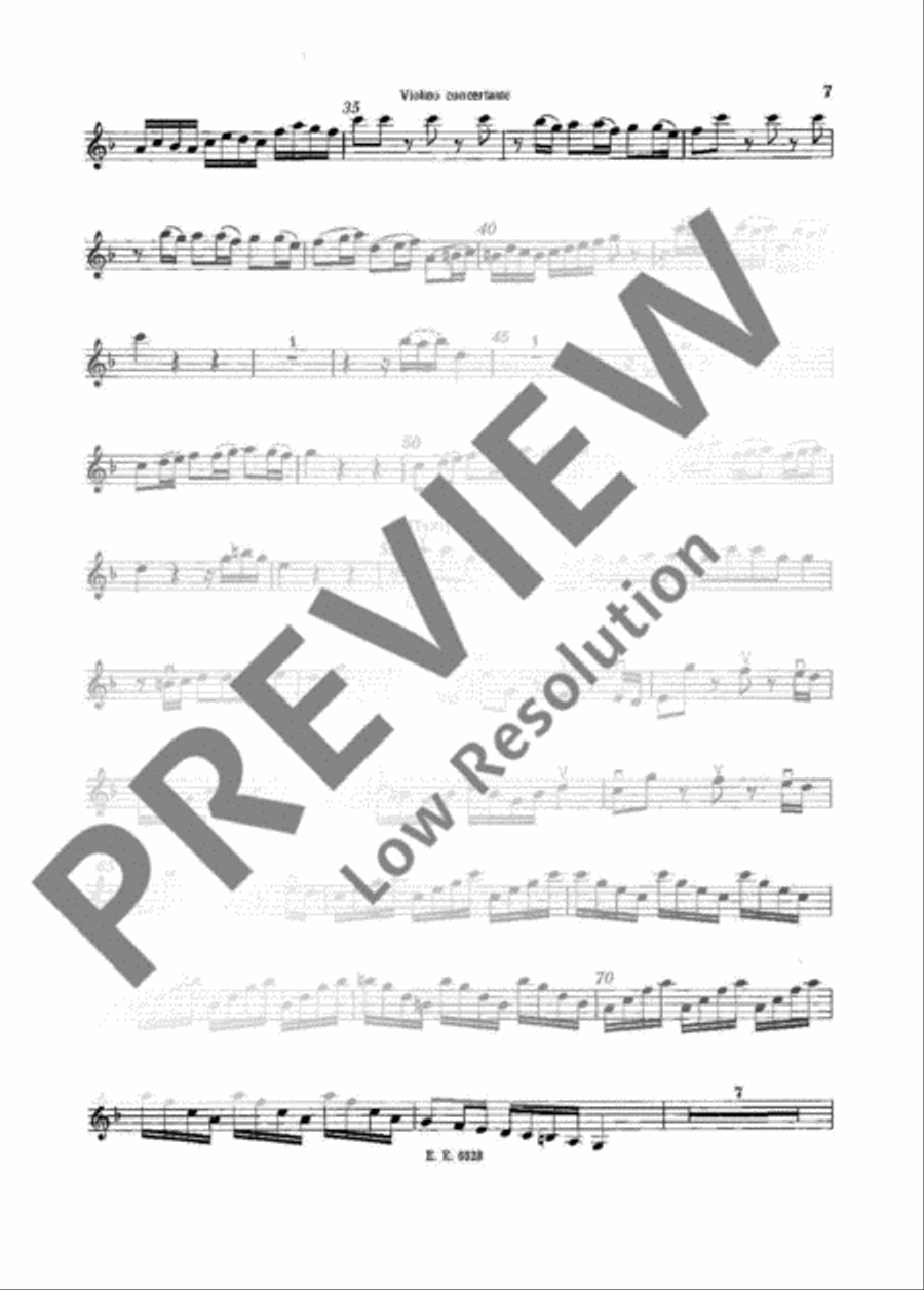 Concerto F Major Violin scores gallery preview page 8