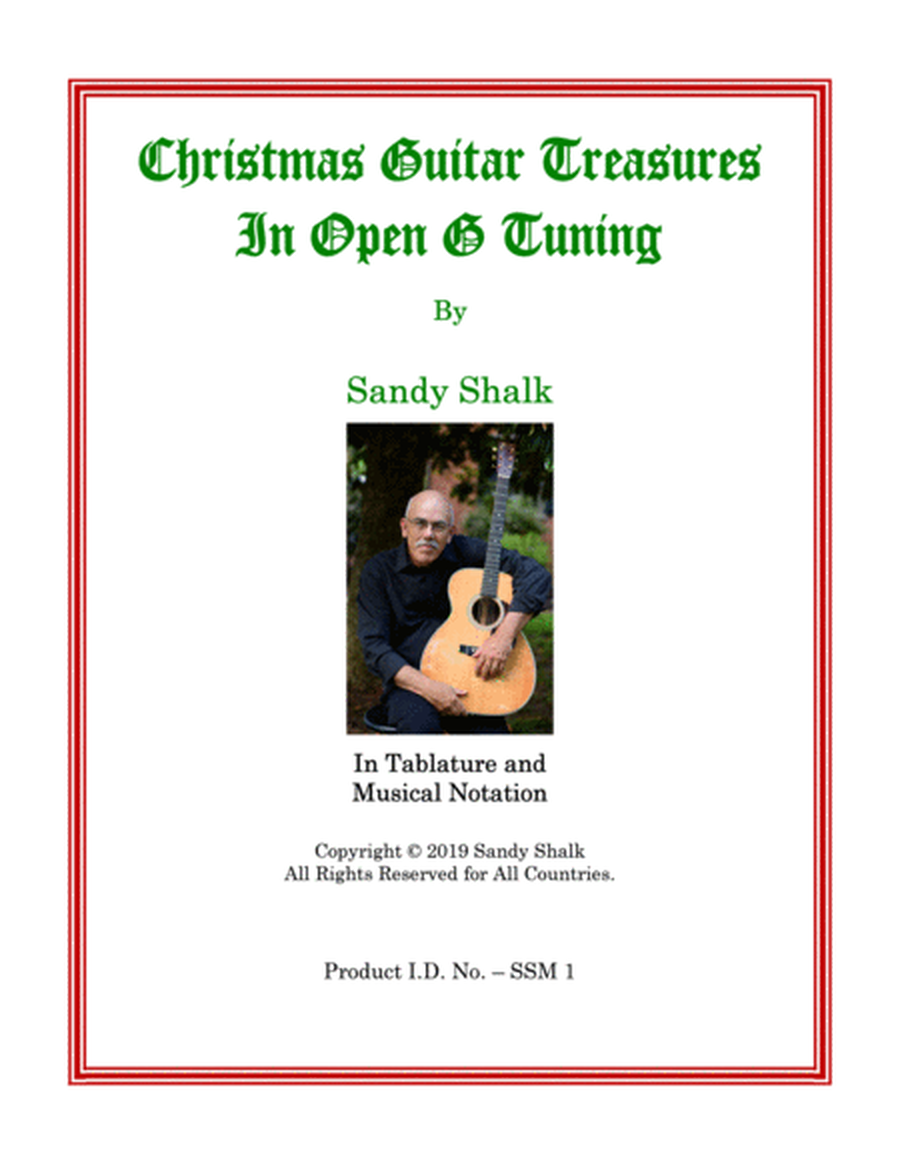 Christmas Guitar Treasures in Open G Tuning (For Fingerstyle Guitar DGDGBD) image number null
