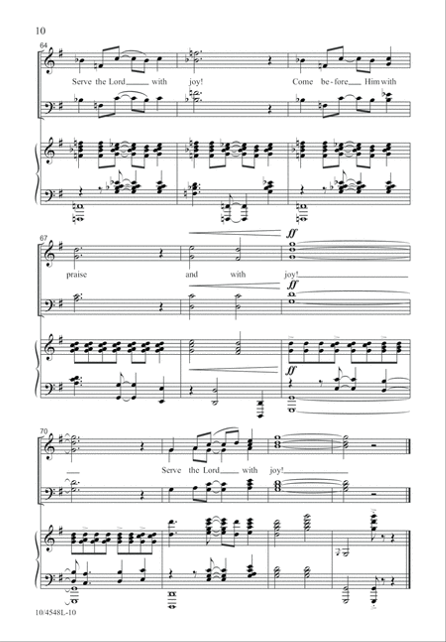 Serve the Lord with Joy 4-Part scores gallery preview page 11